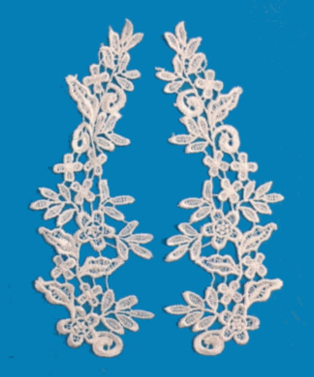 Lace appliqué - WHITE (fehér)